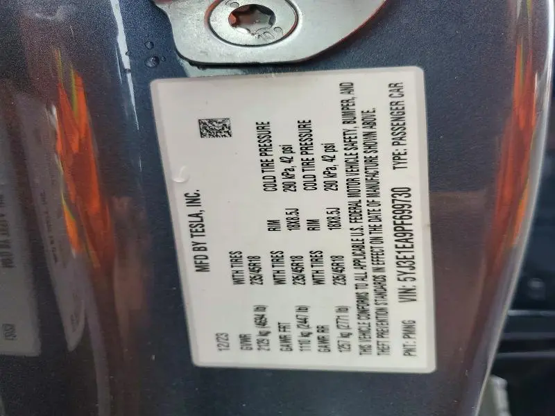 2023 TESLA MODEL 3   