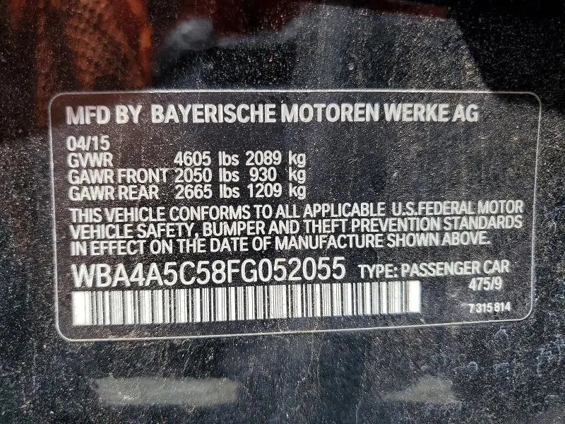 2015 BMW 428 I GRAN COUPE  