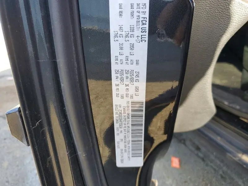 2017 DODGE GRAND CARAVAN GT  