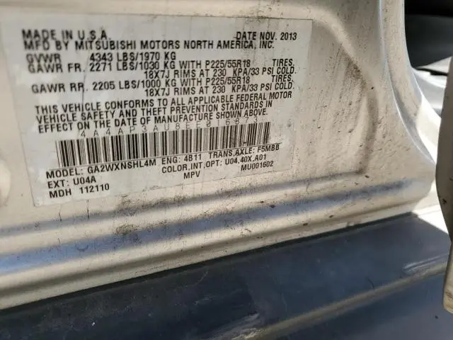 2014 MITSUBISHI OUTLANDER SPORT ES