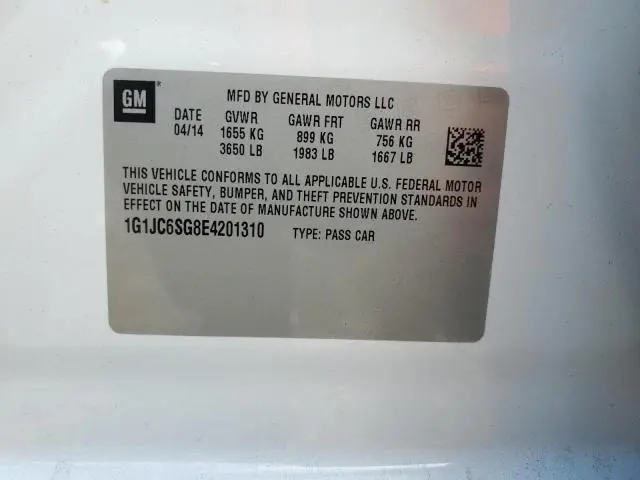 2014 CHEVROLET SONIC LT  