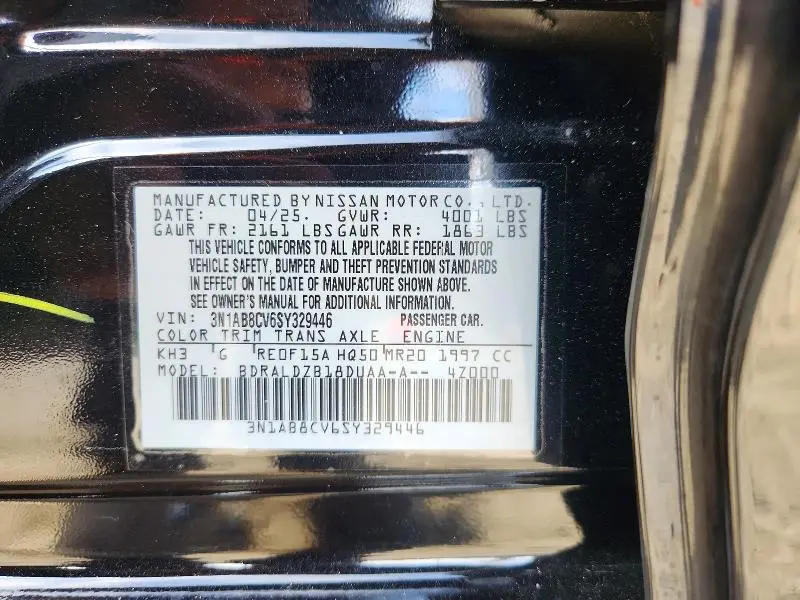2025 NISSAN SENTRA SV  