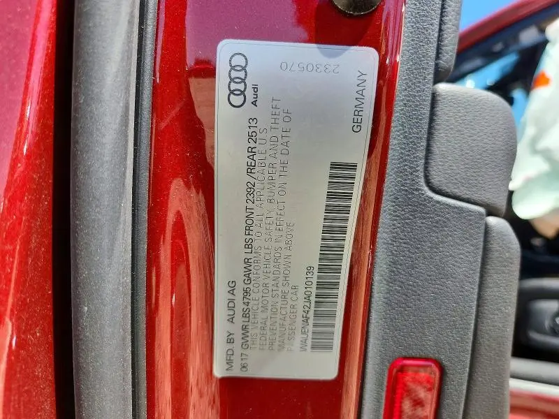 2018 AUDI A4 PREMIUM PLUS  