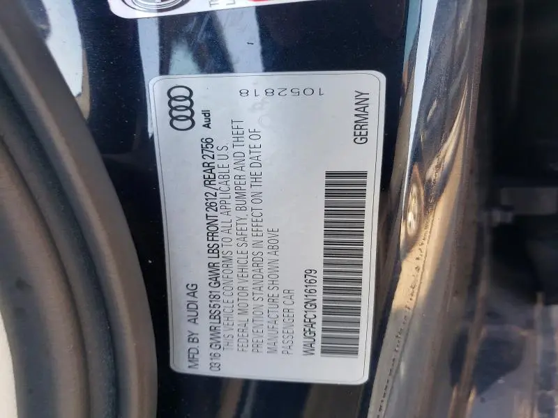 2016 AUDI A6 PREMIUM PLUS  