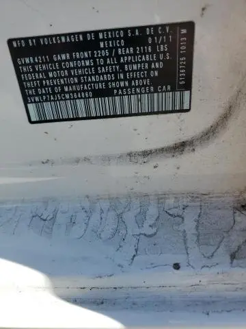 2012 VOLKSWAGEN JETTA SEL  