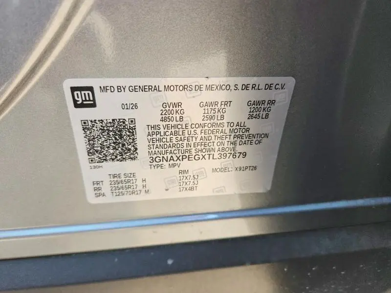 2026 CHEVROLET EQUINOX LT  