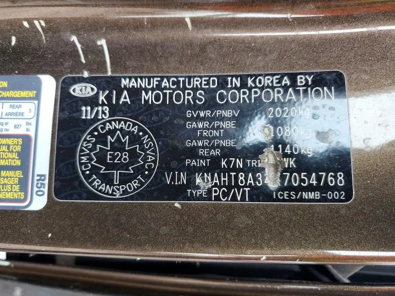 2014 KIA RONDO   