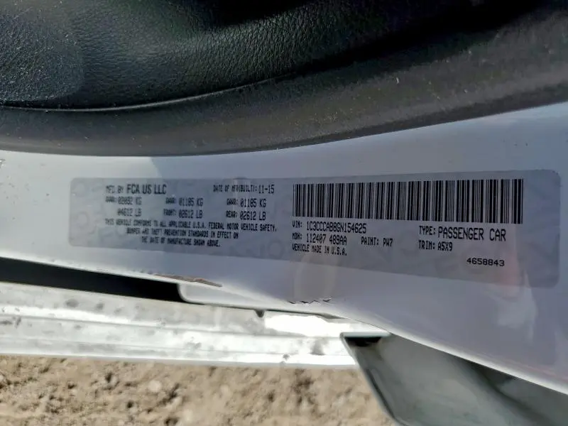 2016 CHRYSLER 200 LIMITED  