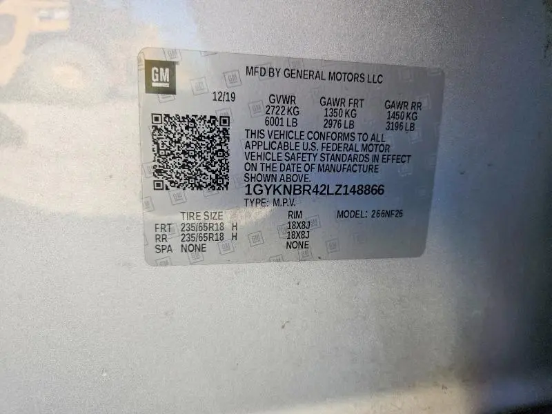 2020 CADILLAC XT5 LUXURY  
