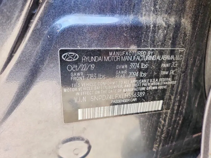 2020 HYUNDAI ELANTRA SE  