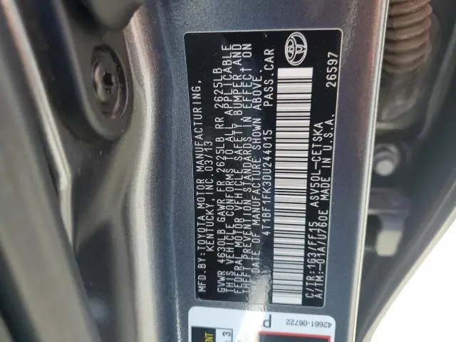 2013 TOYOTA CAMRY L  