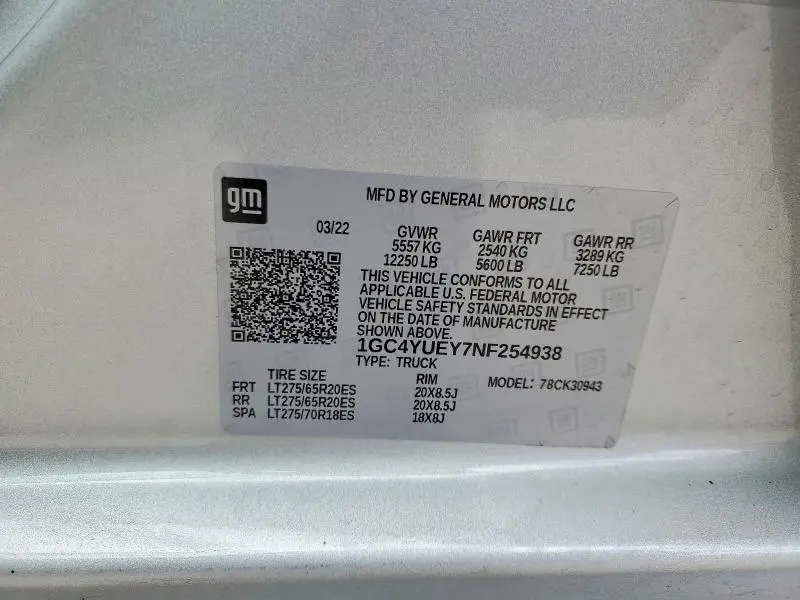 2022 CHEVROLET SILVERADO K3500 LTZ  