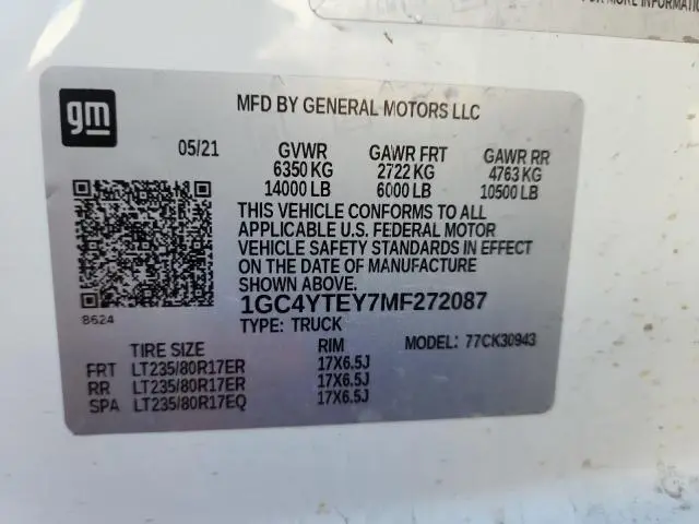 2021 CHEVROLET SILVERADO K3500 LT  