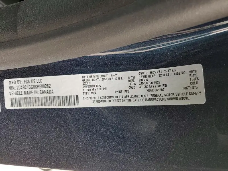 2025 CHRYSLER PACIFICA LIMITED  