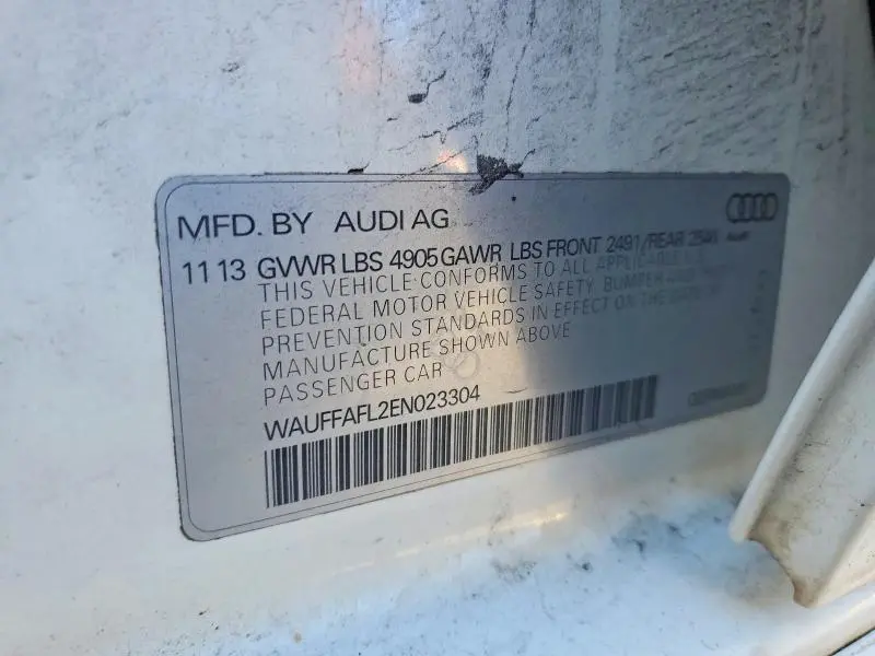 2014 AUDI A4 PREMIUM PLUS  