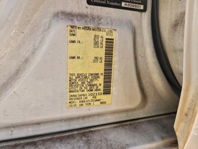 2014 NISSAN ALTIMA 2.5  