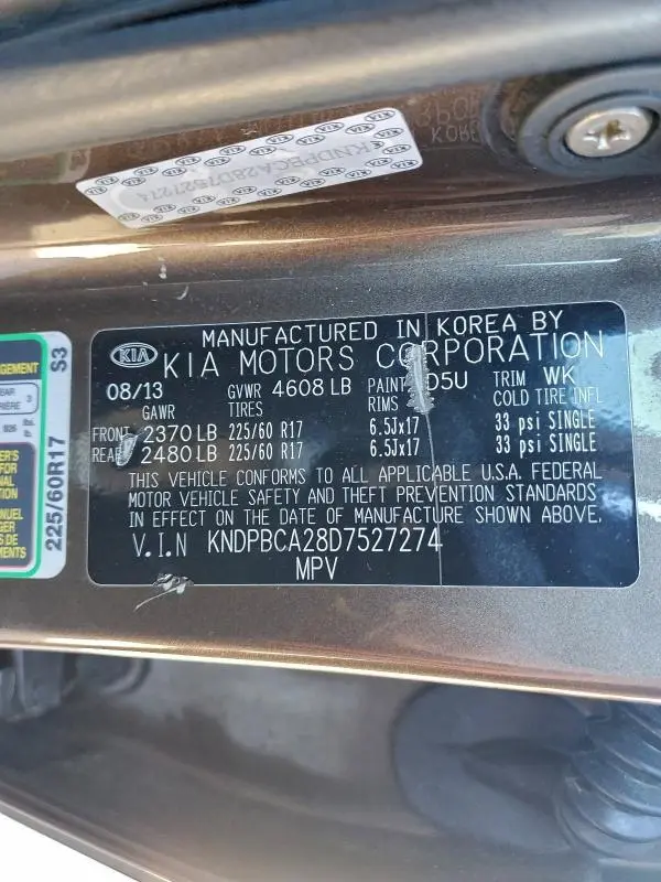 2013 KIA SPORTAGE LX  