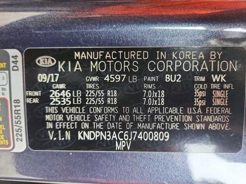 2018 KIA SPORTAGE EX  
