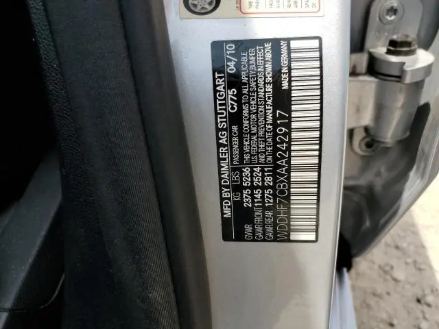 2010 MERCEDES-BENZ E 550  