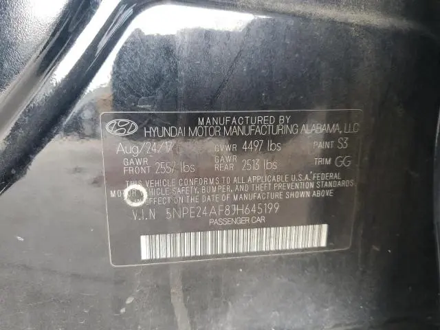 2018 HYUNDAI SONATA SE  