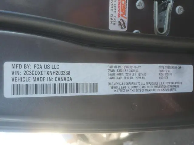 2022 DODGE CHARGER R/T  