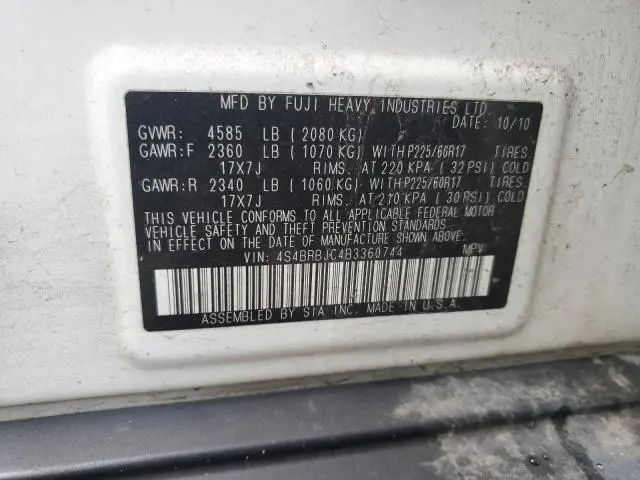 2011 SUBARU OUTBACK 2.5I LIMITED  