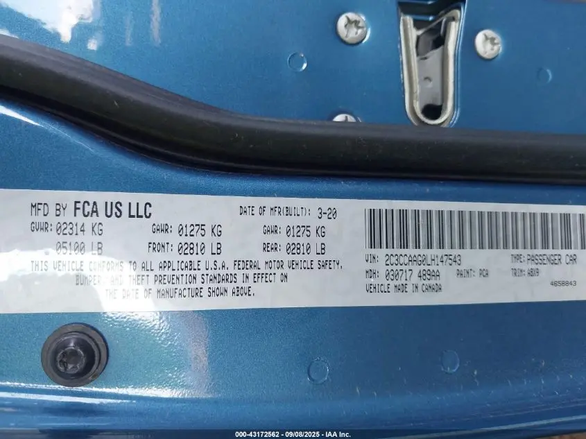 2020 CHRYSLER 300 TOURING