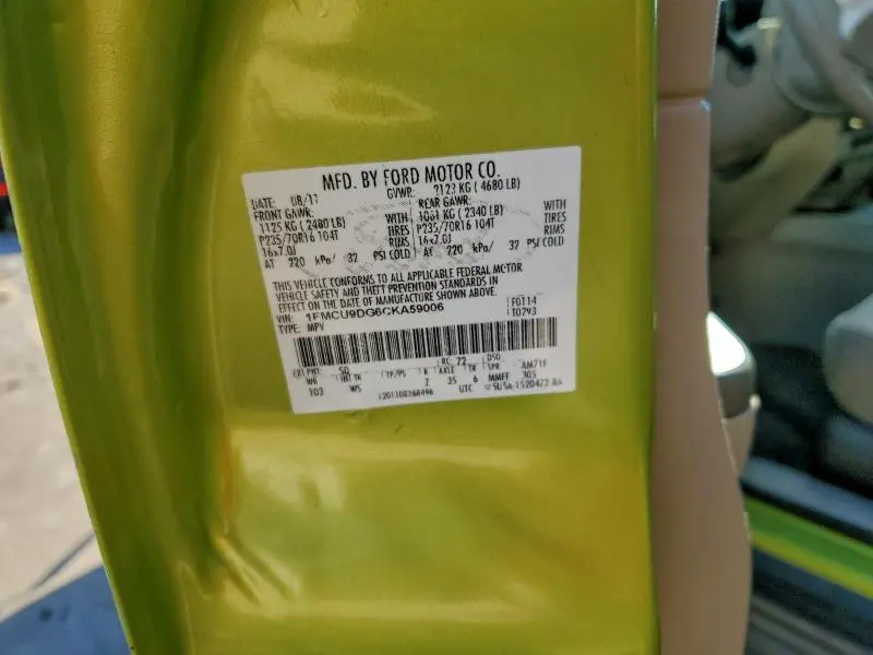 2012 FORD ESCAPE XLT  