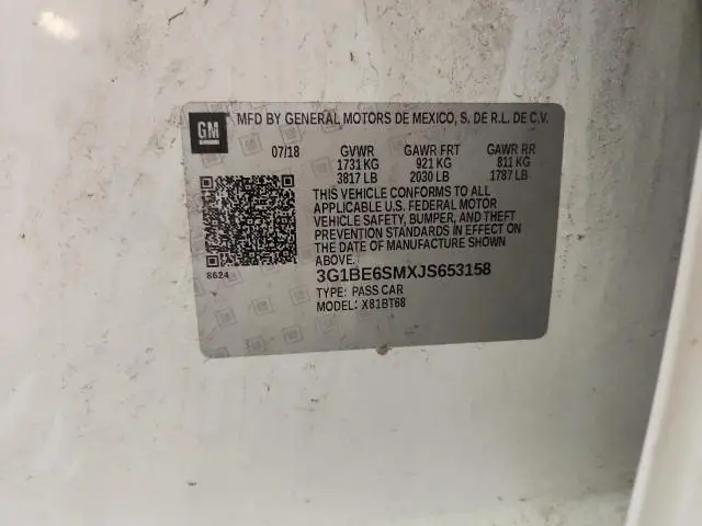 2018 CHEVROLET CRUZE LT  