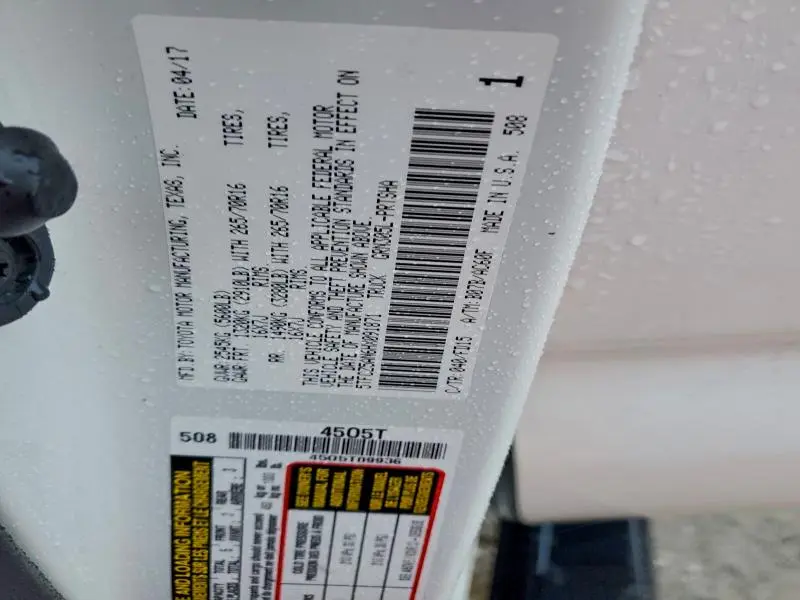 2017 TOYOTA TACOMA DOUBLE CAB  