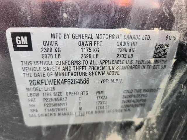 2015 GMC TERRAIN SLE  