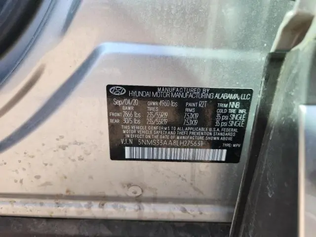 2020 HYUNDAI SANTA FE SEL  