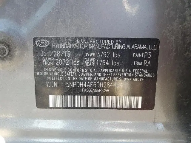 2013 HYUNDAI ELANTRA GLS  