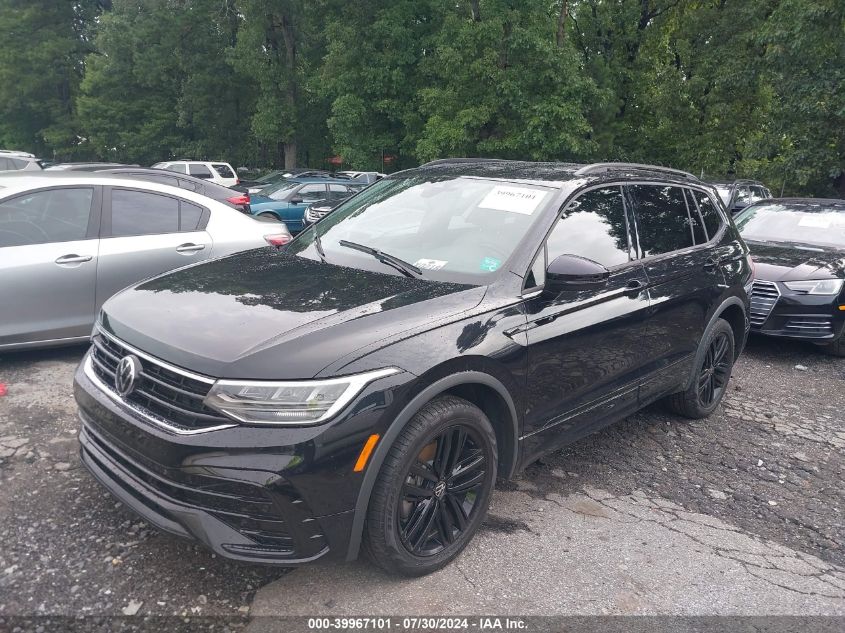 2022 VOLKSWAGEN TIGUAN 2.0T SE R-LINE BLACK