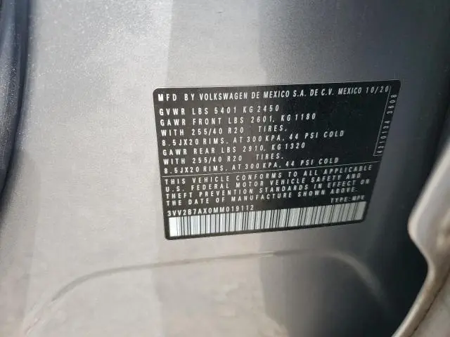 2021 VOLKSWAGEN TIGUAN SE  