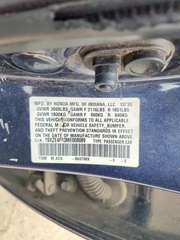 2021 HONDA INSIGHT EX  