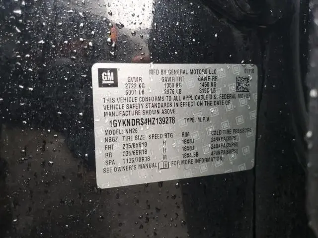 2017 CADILLAC XT5 LUXURY  