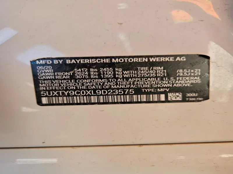 2020 BMW X3 XDRIVEM40I  