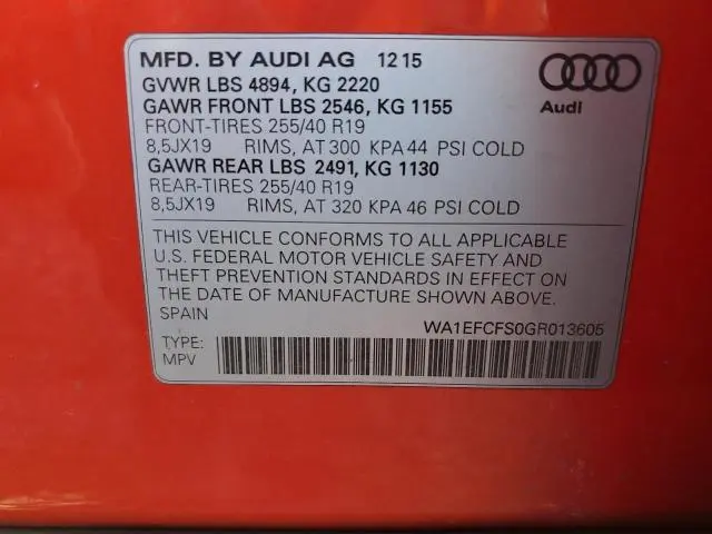2016 AUDI Q3 PREMIUM PLUS  