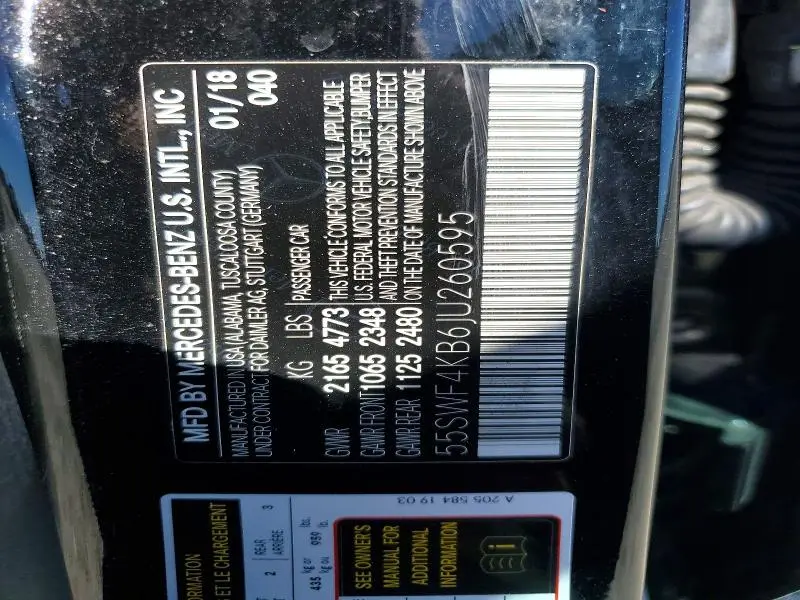 2018 MERCEDES-BENZ C 300 4MATIC  