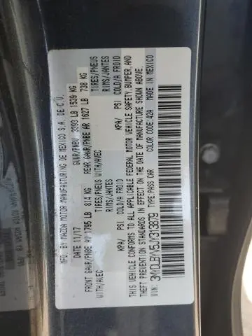 2018 TOYOTA YARIS IA   