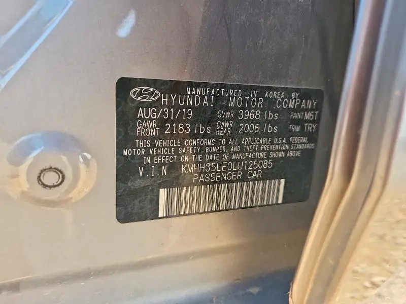 2020 HYUNDAI ELANTRA GT BASE  