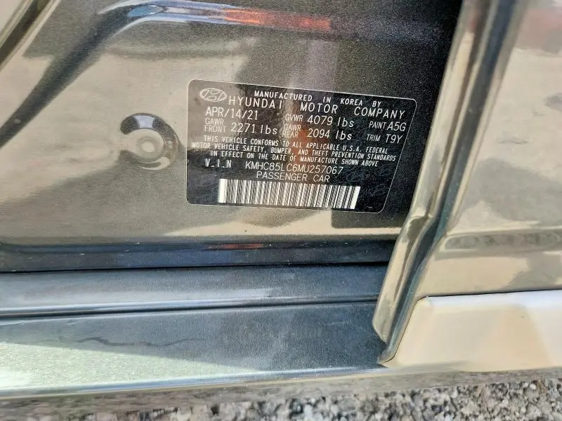 2021 HYUNDAI IONIQ SEL  