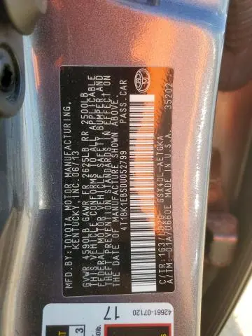 2013 TOYOTA AVALON BASE  