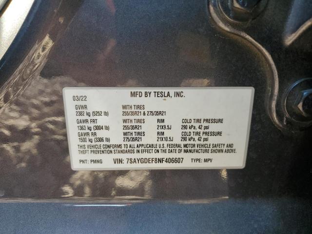 2022 TESLA MODEL Y 