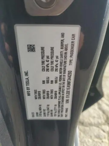 2022 TESLA MODEL 3   