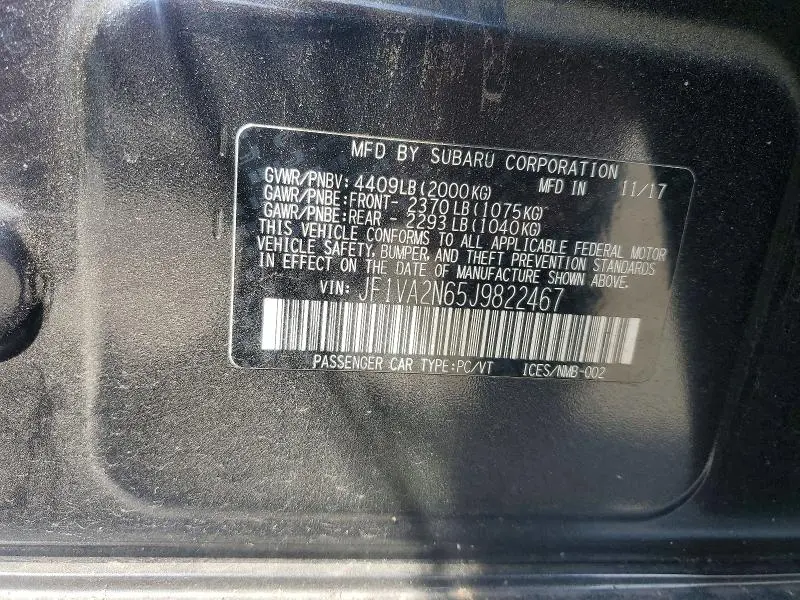 2018 SUBARU WRX STI  