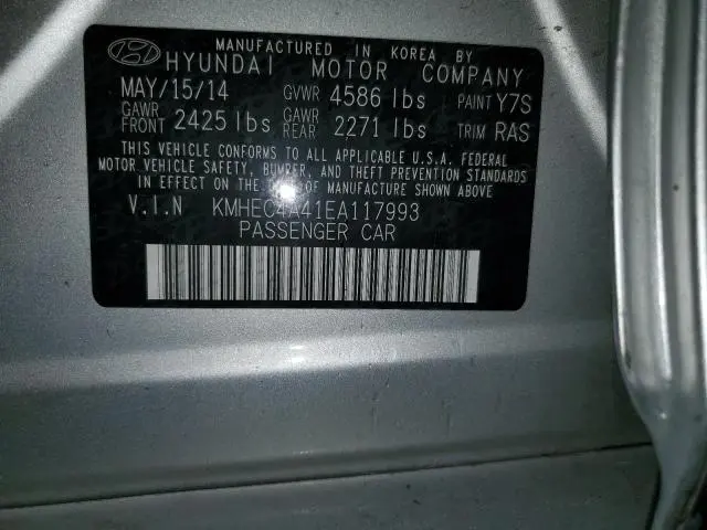 2014 HYUNDAI SONATA HYBRID  