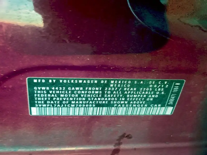 2012 VOLKSWAGEN JETTA TDI  