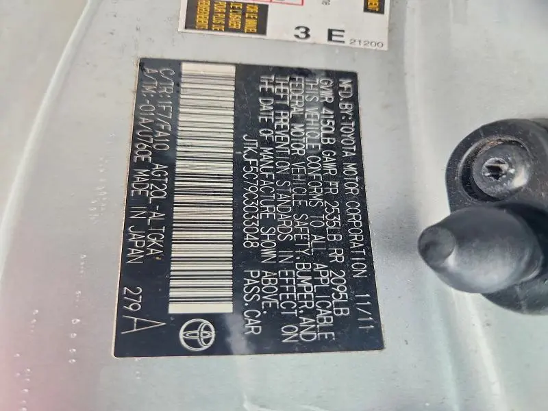 2012 SCION TC BASE  